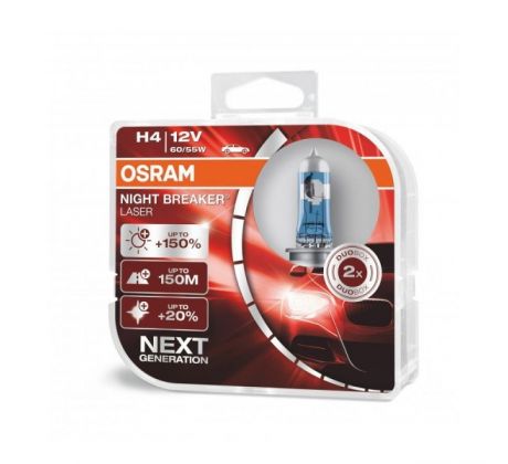OSRAM H4 Night Breaker LASER BOX +150%