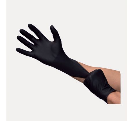 Nitrilové rukavice čierne 100ks veľkosť L