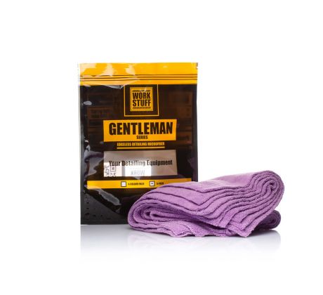 WORK STUFF GENTLEMAN Basic Purple 5 pack 350 GSM 40x40 cm sada 5 leštiacích utierok