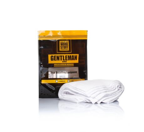 WORK STUFF GENTLEMAN Basic White 5 pack 350 GSM 40x40 cm sada 5 leštiacích utierok